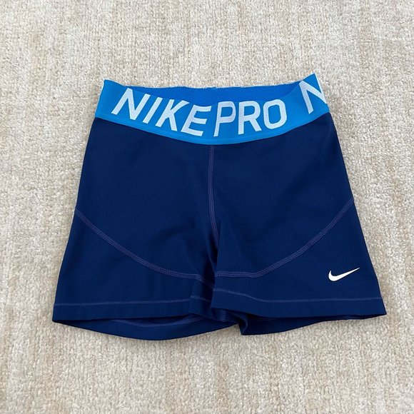 Nike Pants - Nike Pro Dri Fit 3" Training Shorts S Blue